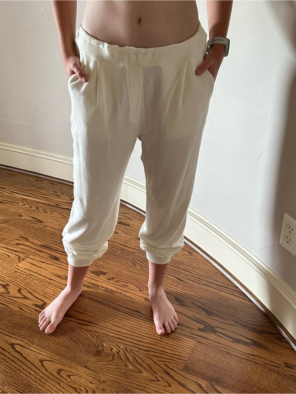 MAISON MARTIN MARGIELA MM6 Cream Casual Drawstring Jogger Sweatpants🌸
